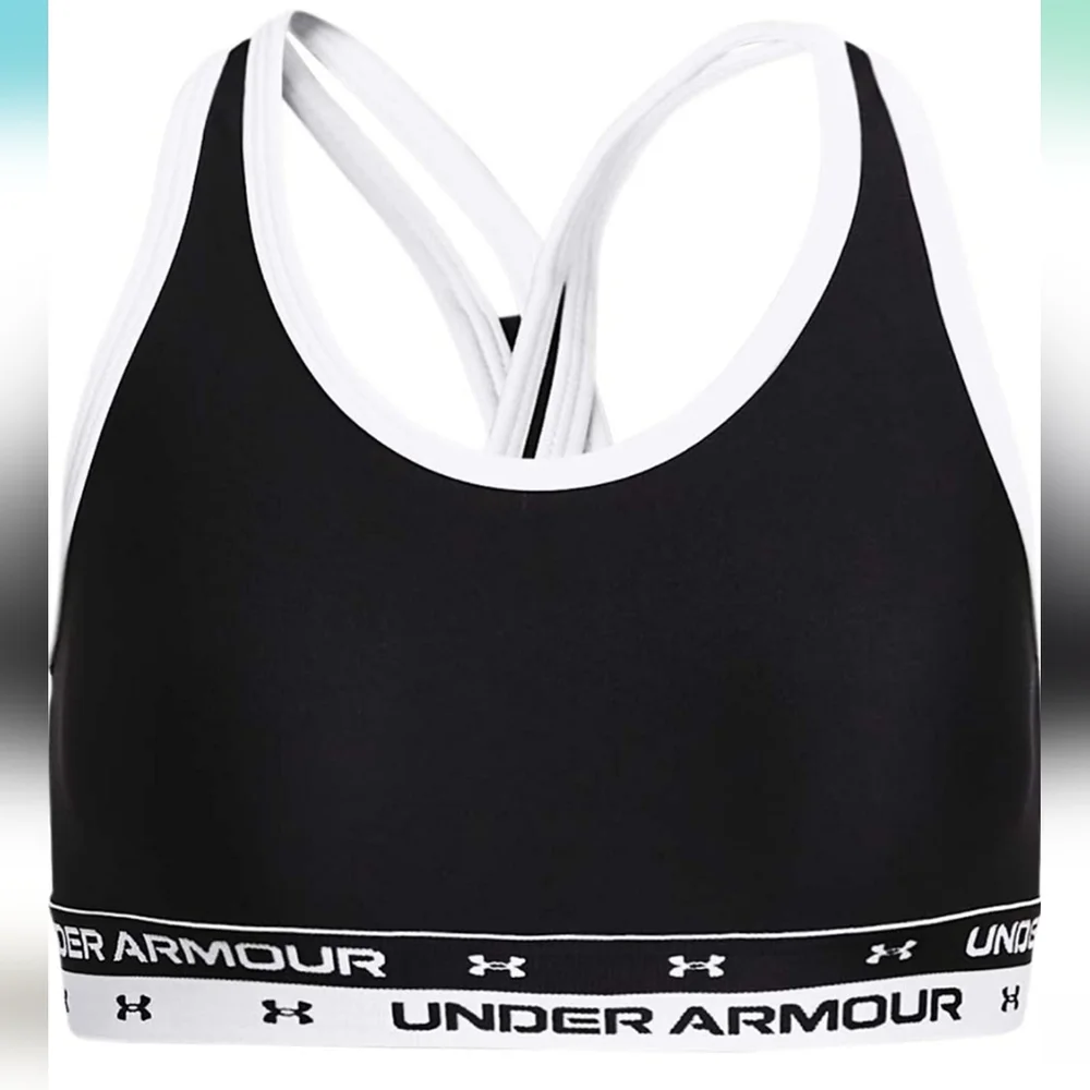 Under Armour Girls' Crossback Solid Bra